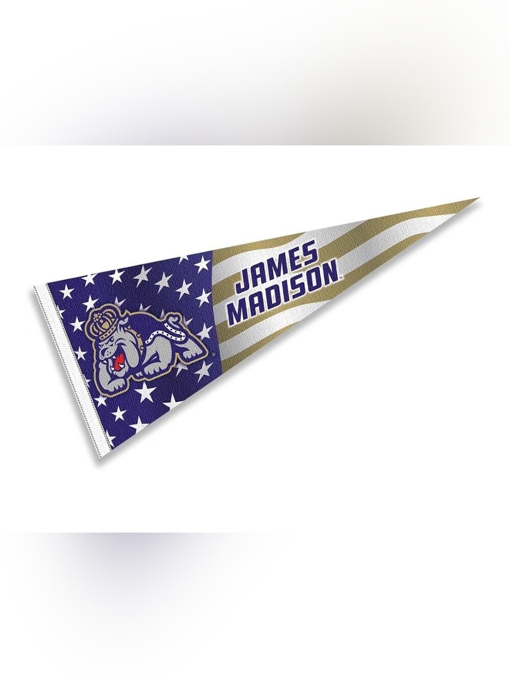 James Madison Dukes Nation USA Stars and Stripes Pennant Pennant Banner Flag